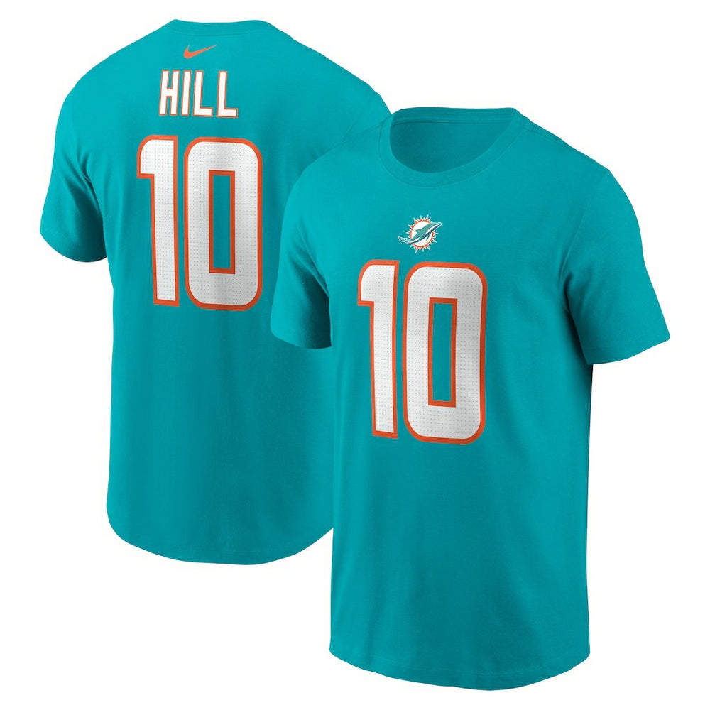 Tyreek Hill Miami Dolphins Player Name & Number T-Shirt - Aqua - Nike