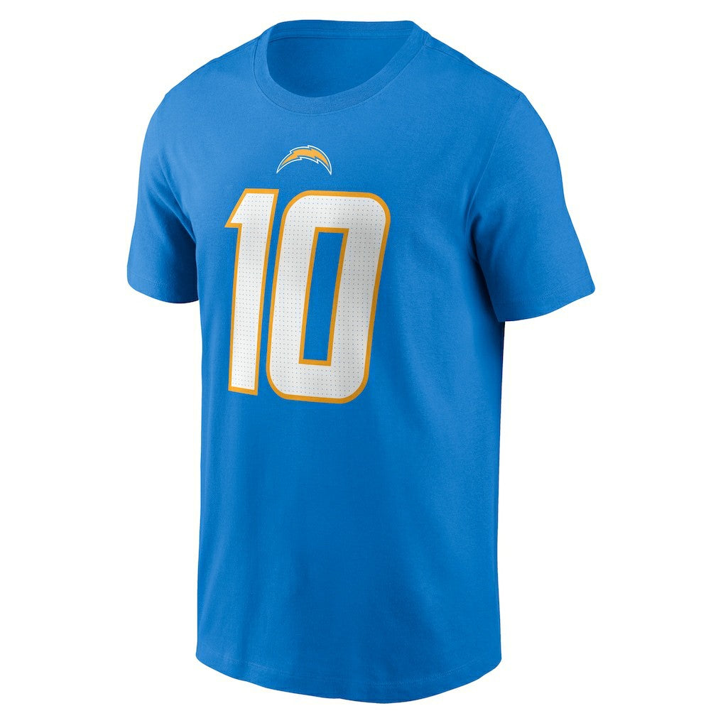 Justin Herbert Los Angeles Chargers Player Name & Number T-Shirt - Powder Blue - Nike