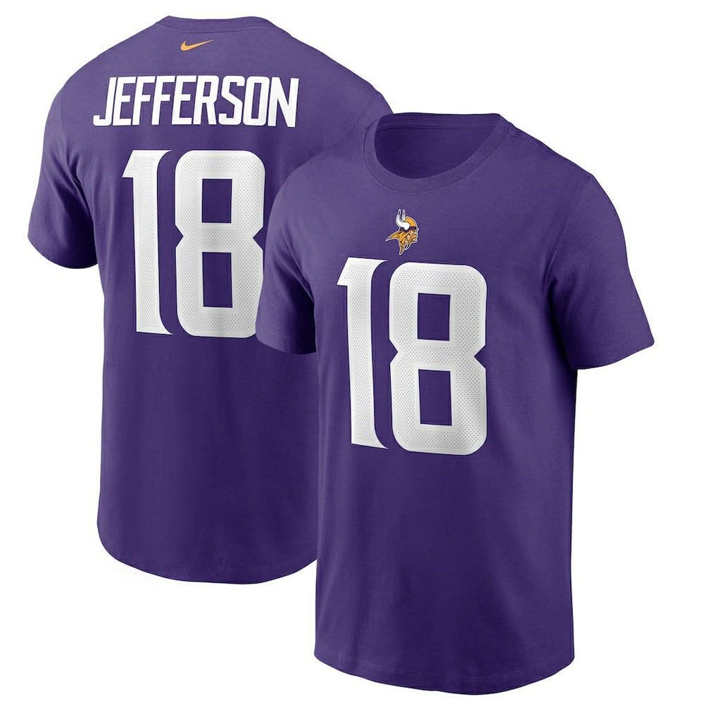 Justin Jefferson Minnesota Vikings Player Name & Number T-Shirt - Purple - Nike