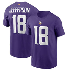 Justin Jefferson Minnesota Vikings Player Name & Number T-Shirt - Purple - Nike