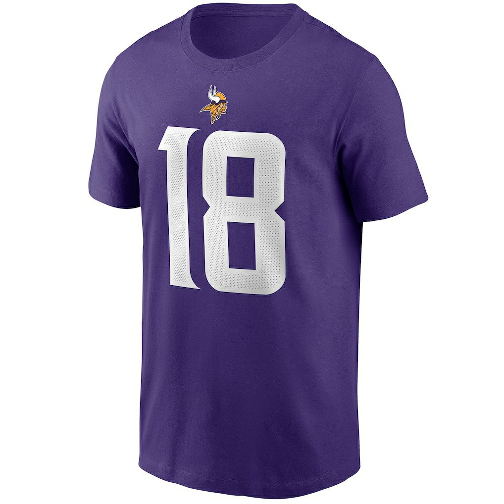 Justin Jefferson Minnesota Vikings Player Name & Number T-Shirt - Purple - Nike