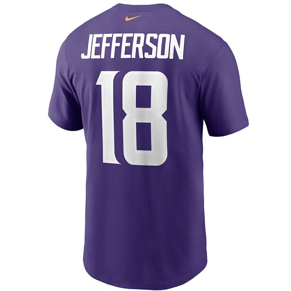 Justin Jefferson Minnesota Vikings Player Name & Number T-Shirt - Purple - Nike