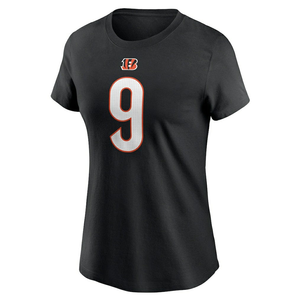 Joe Burrow Cincinnati Bengals Women's Player Name & Number T-Shirt - Black - Nike