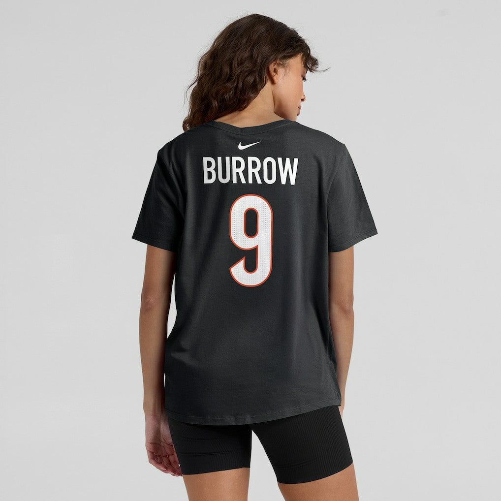 Joe Burrow Cincinnati Bengals Women's Player Name & Number T-Shirt - Black - Nike