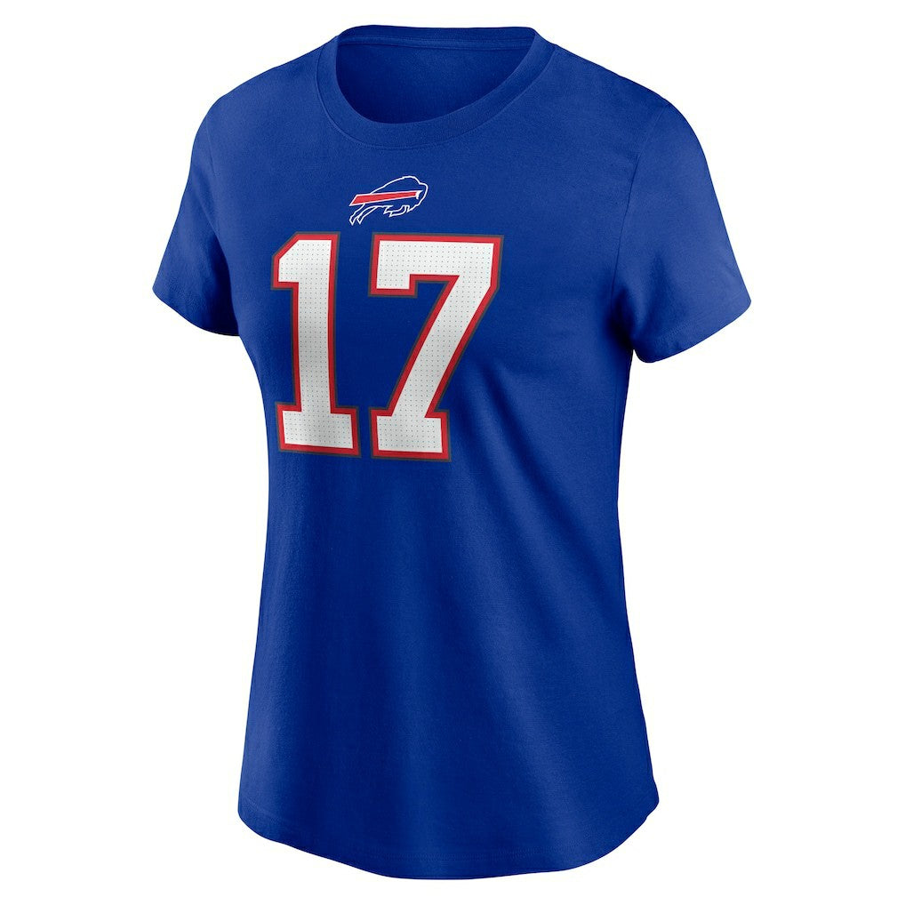 Josh Allen Buffalo Bills Women's Player Name & Number T-Shirt - Royal - Nike