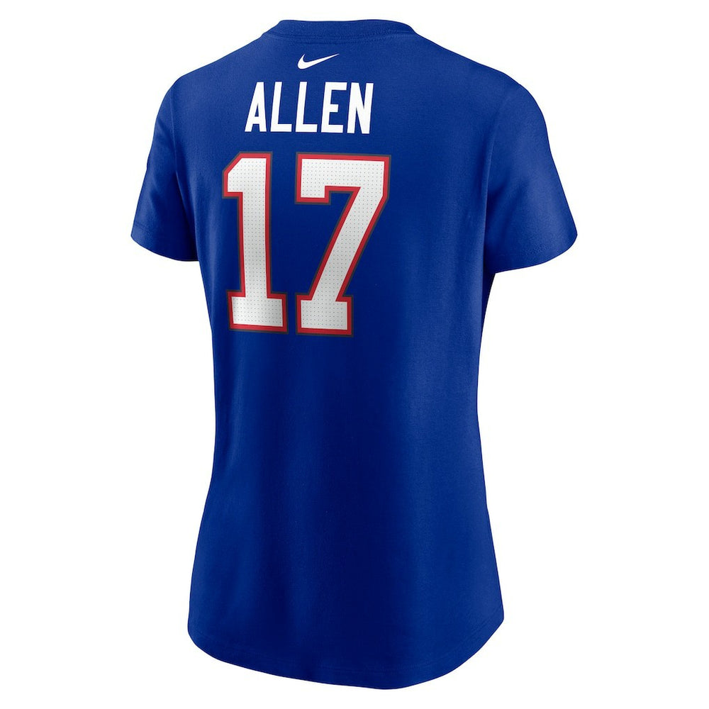 Josh Allen Buffalo Bills Women's Player Name & Number T-Shirt - Royal - Nike
