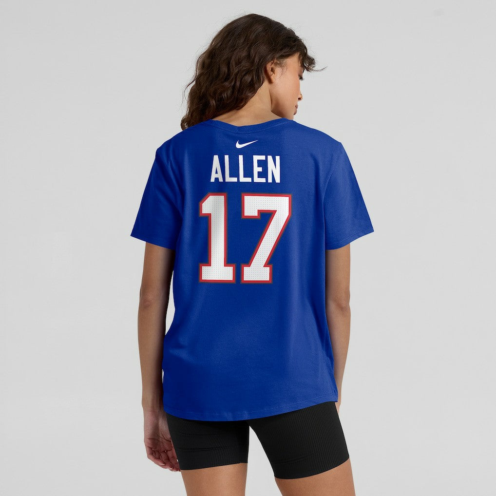 Josh Allen Buffalo Bills Women's Player Name & Number T-Shirt - Royal - Nike