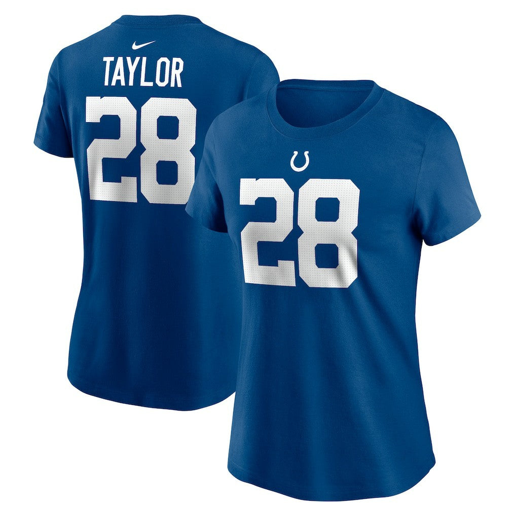 Jonathan Taylor Indianapolis Colts Women's Player Name & Number T-Shirt - Royal - Nike