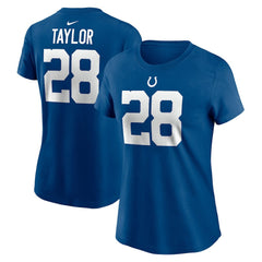 Jonathan Taylor Indianapolis Colts Women's Player Name & Number T-Shirt - Royal - Nike