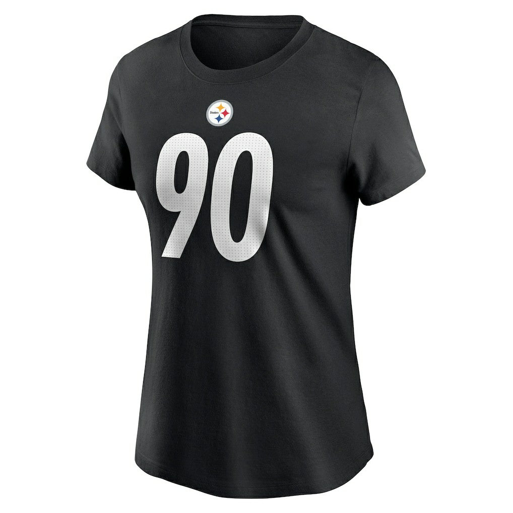 T.J. Watt Pittsburgh Steelers Women's Player Name & Number T-Shirt - Black - Nike