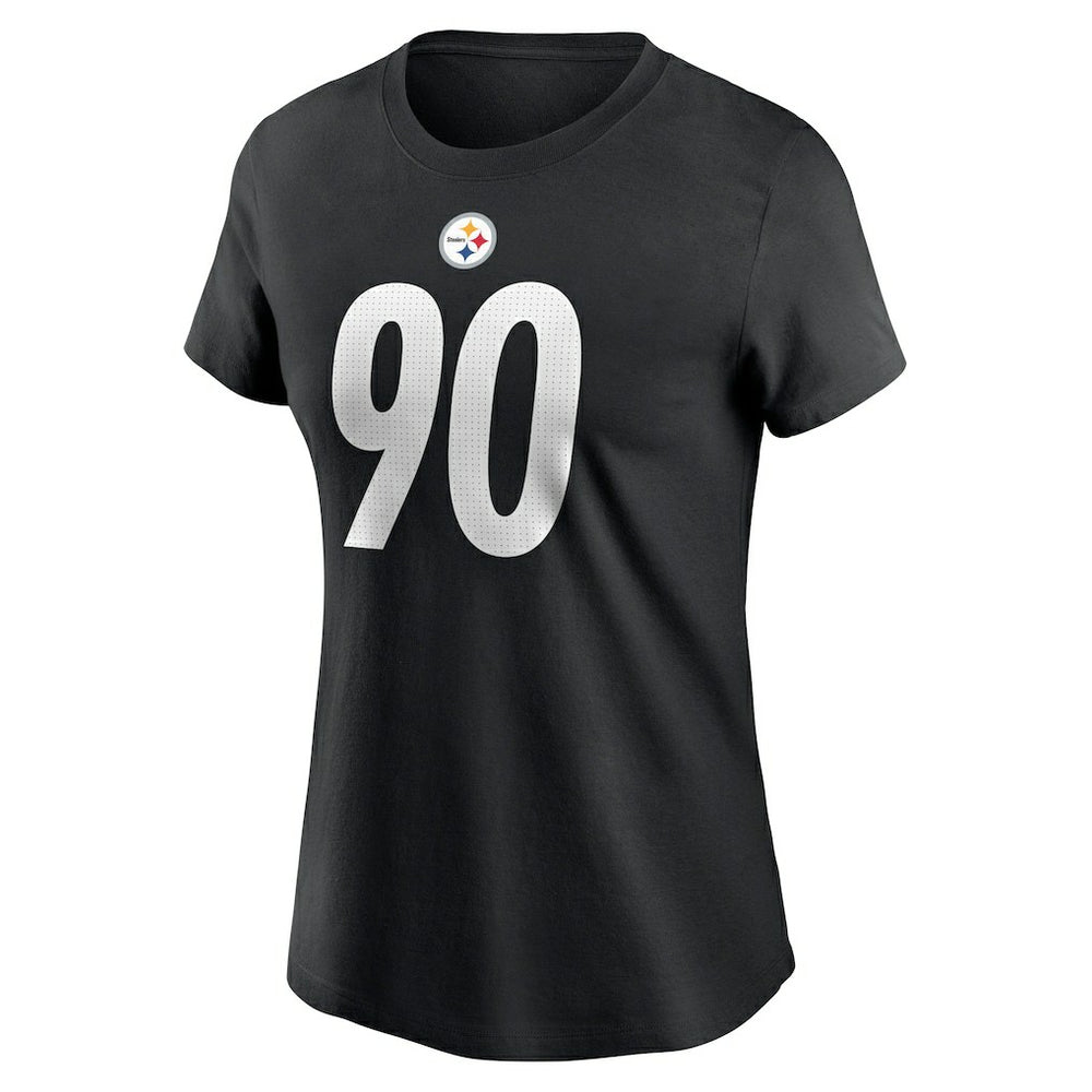 T.J. Watt Pittsburgh Steelers Women's Player Name & Number T-Shirt - Black - Nike