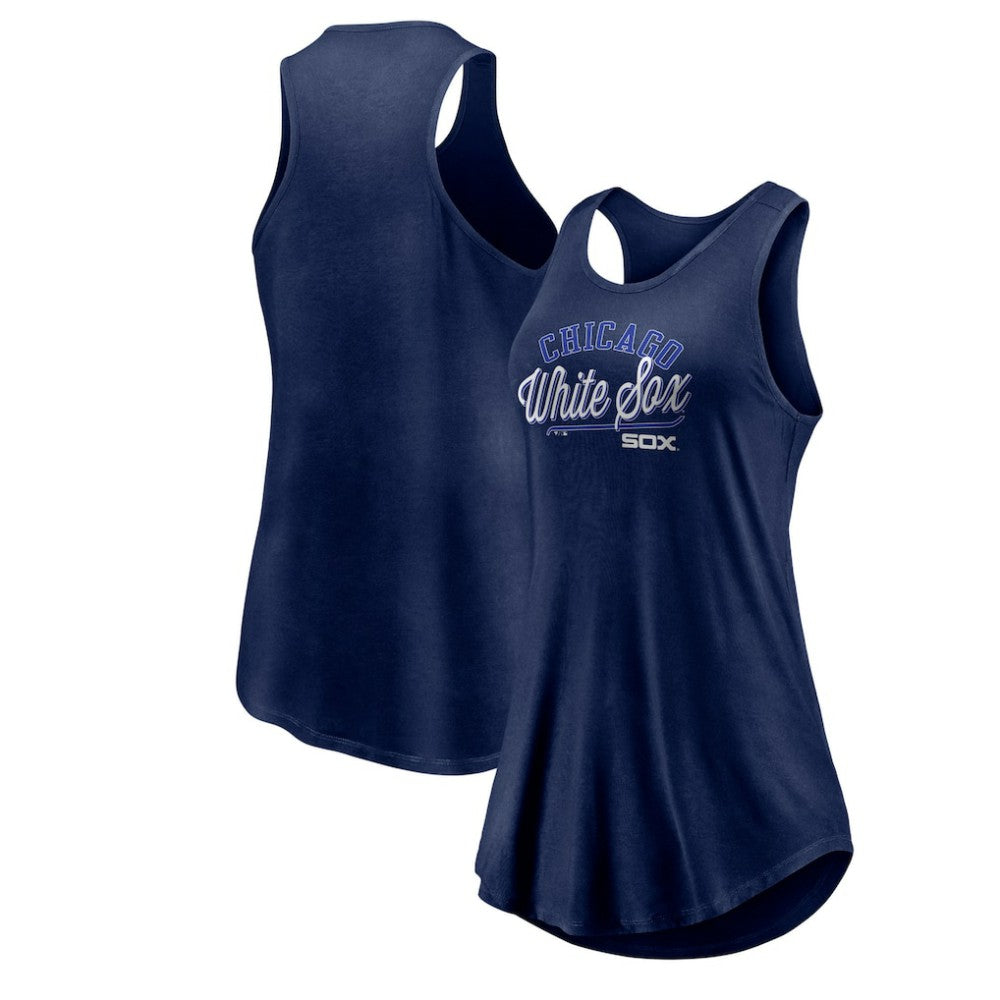Chicago White Sox Fanatics Women's Simplicity Swing Racerback Scoop Neck Tank Top Sale