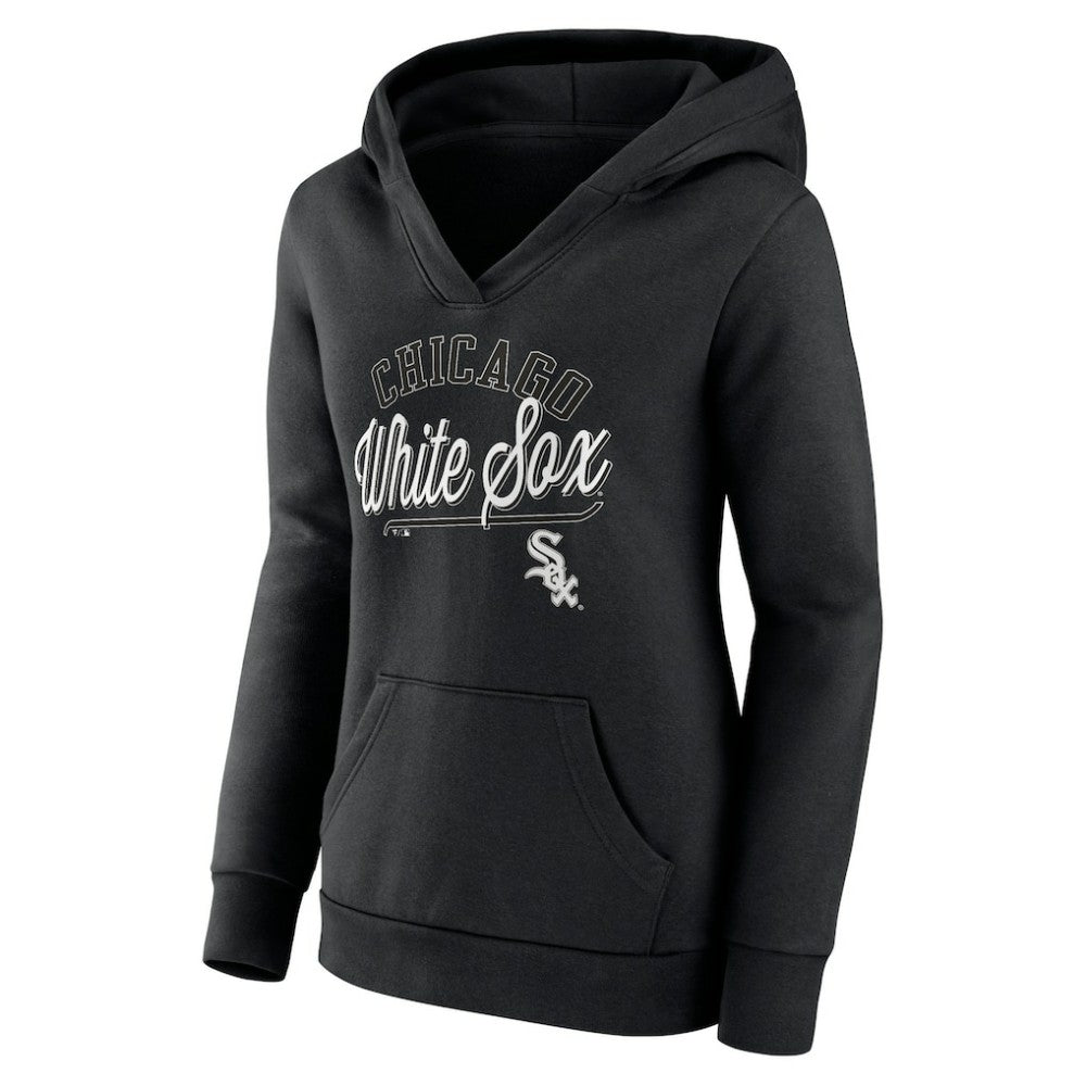 Chicago White Sox Fanatics Women's Simplicity Crossover V-Neck Pullover Hoodie Online