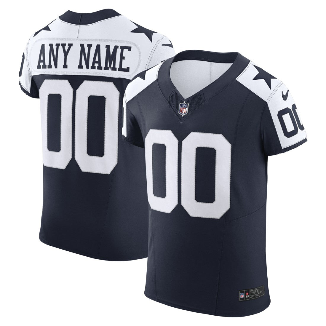Dallas Cowboys Vapor F.U.S.E. Elite Custom Jersey - Navy - Nike
