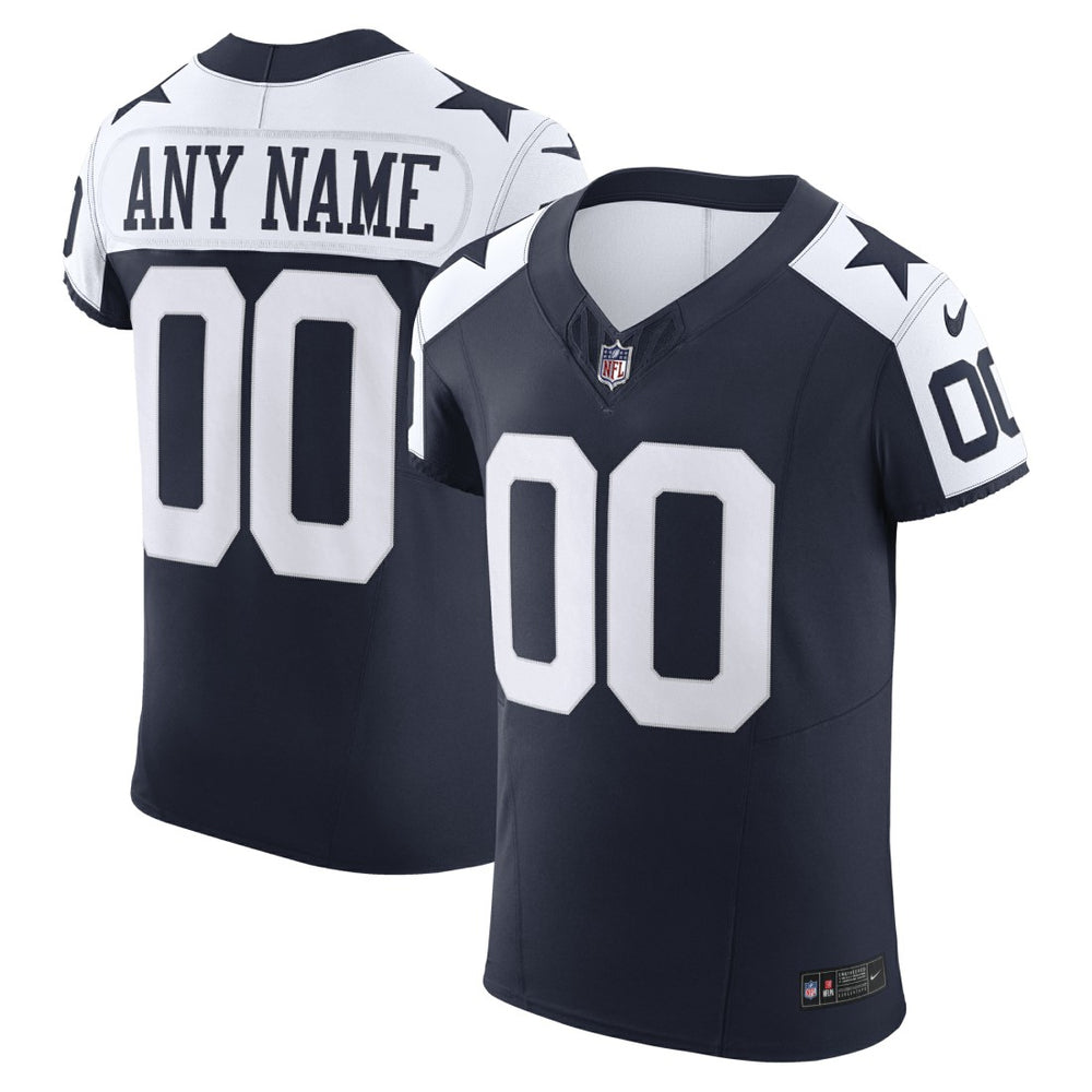 Dallas Cowboys Vapor F.U.S.E. Elite Custom Jersey - Navy - Nike