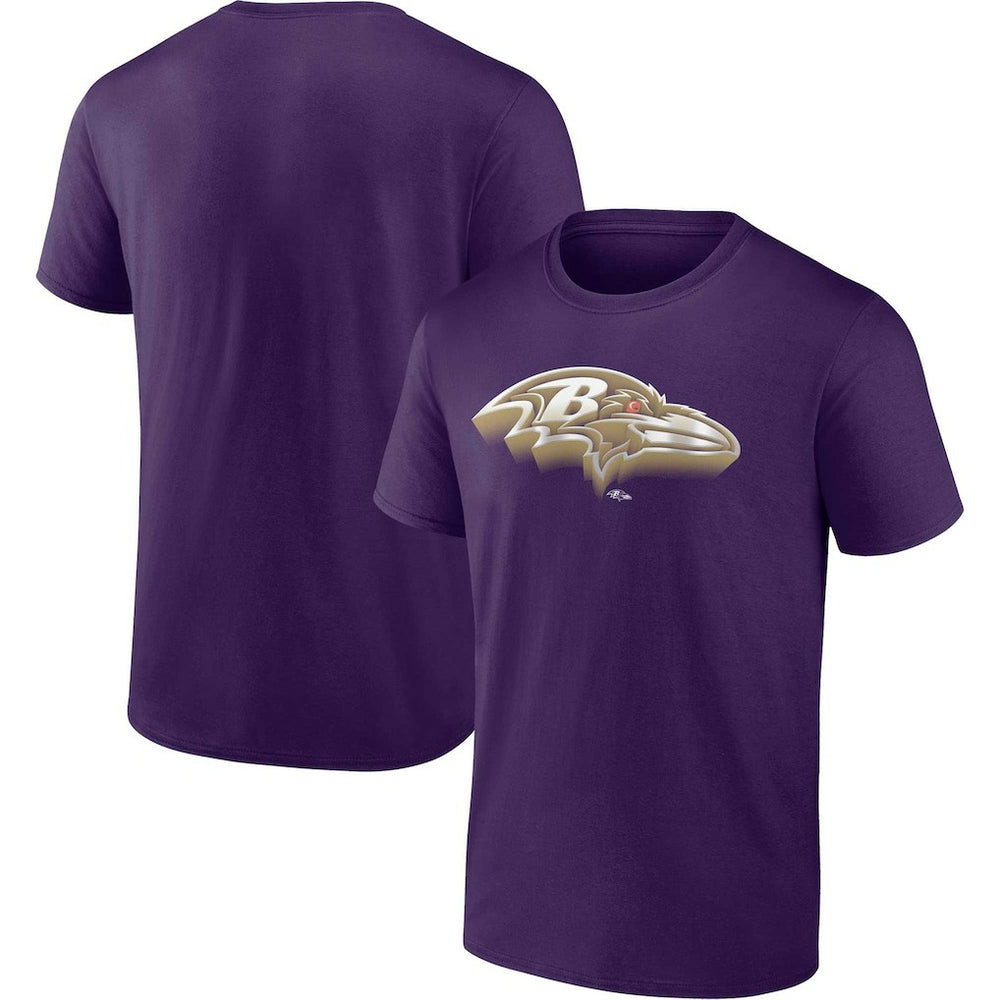 Baltimore Ravens Chrome Dimension T-Shirt - Purple - Fanatics