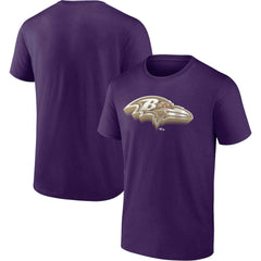 Baltimore Ravens Chrome Dimension T-Shirt - Purple - Fanatics