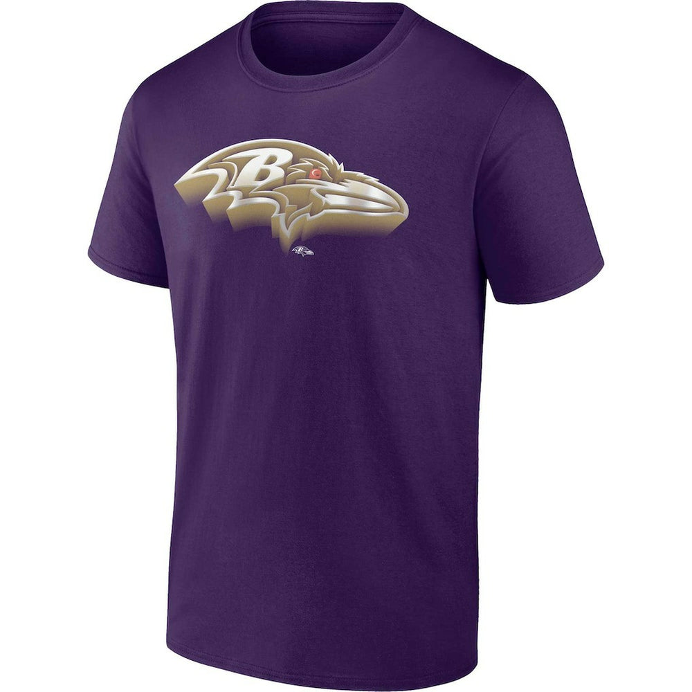 Baltimore Ravens Chrome Dimension T-Shirt - Purple - Fanatics
