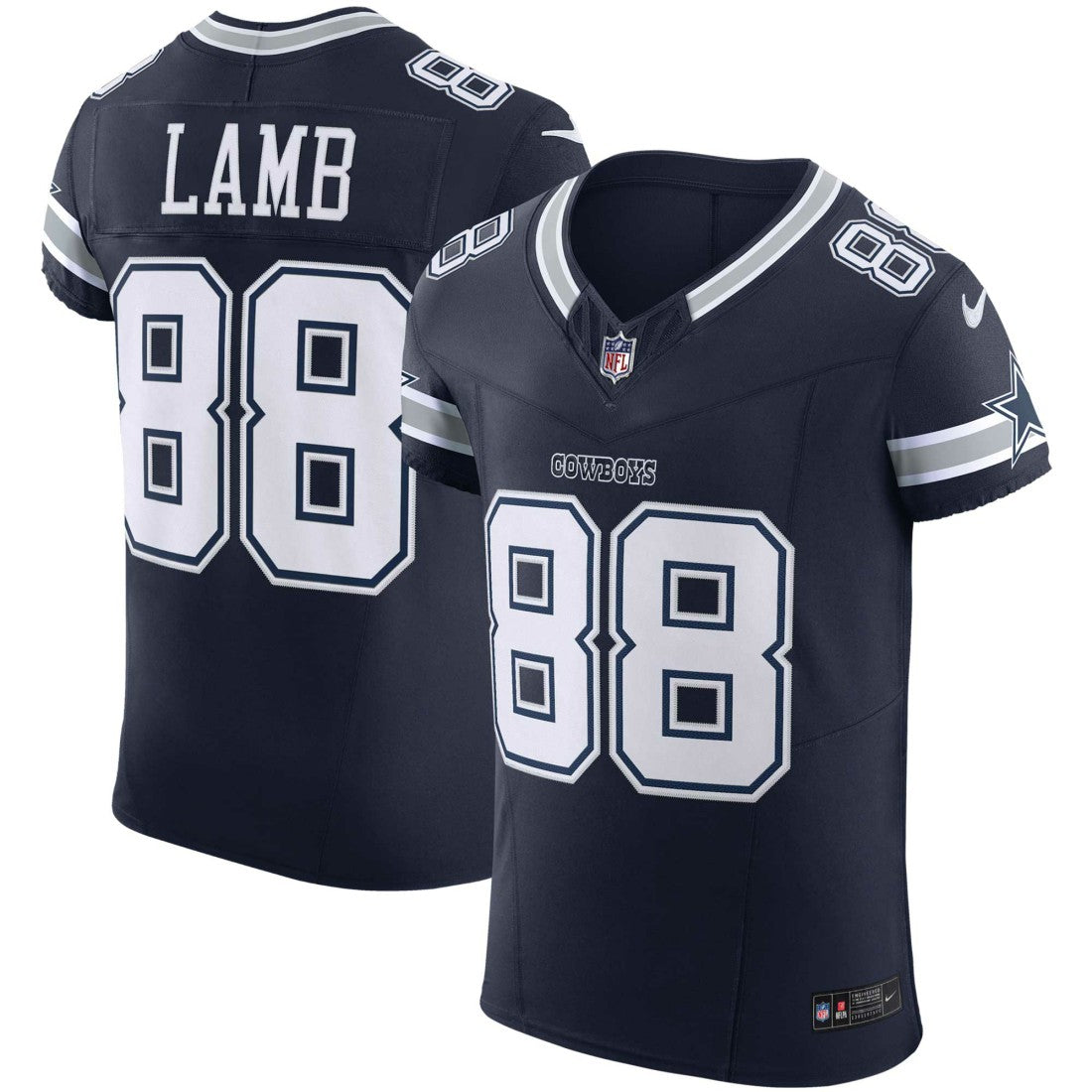 CeeDee Lamb Dallas Cowboys Vapor F.U.S.E. Elite Jersey - Navy - Nike