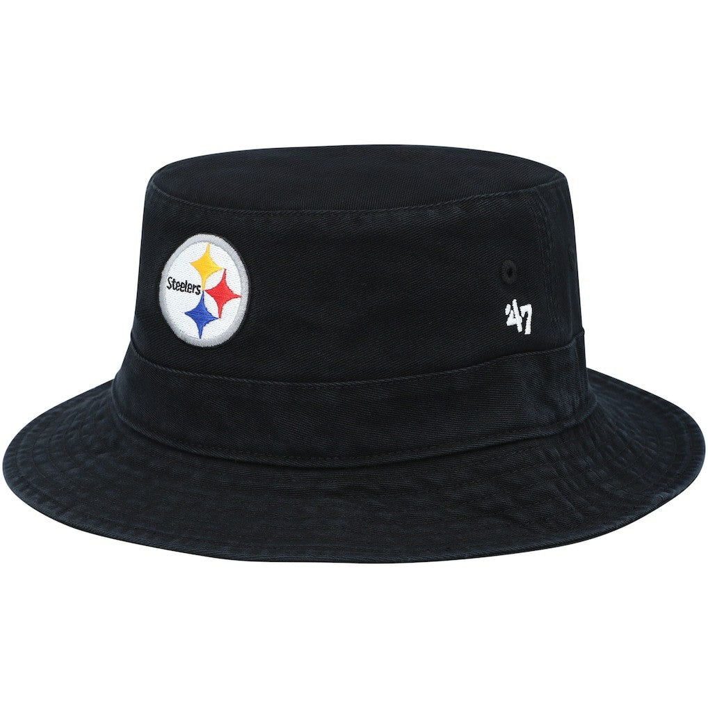 Pittsburgh Steelers '47 Primary Bucket Hat - Black - 47 brand