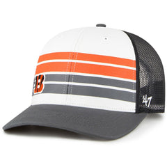 Cincinnati Bengals '47 Youth Cove Trucker Snapback Hat - White/Charcoal - 47 brand