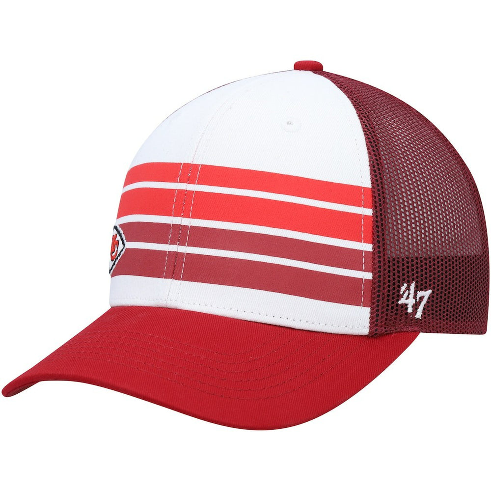 Kansas City Chiefs '47 Youth Cove Trucker Snapback Hat - White/Red - 47 brand