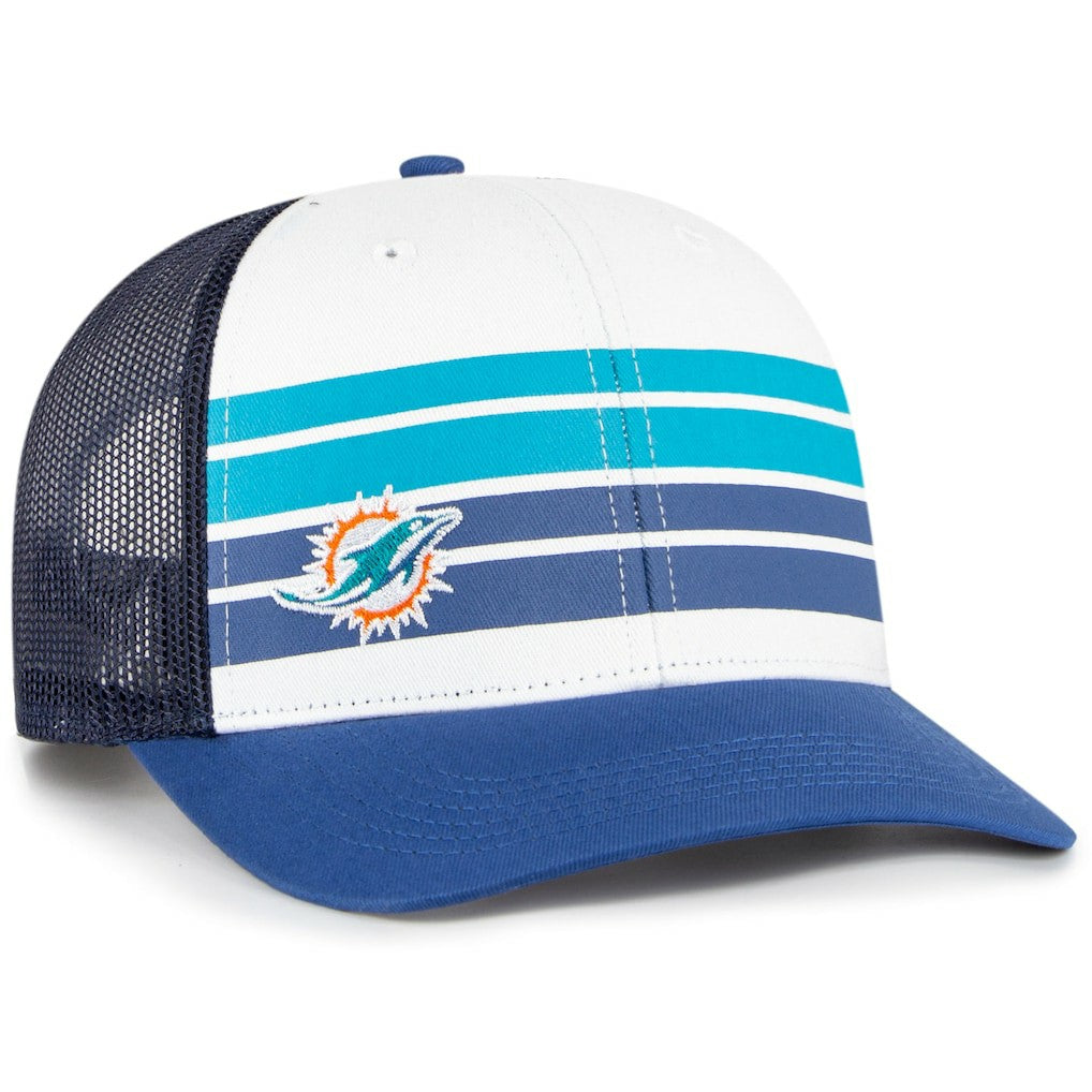 Miami Dolphins '47 Youth Cove Trucker Snapback Hat - White/Blue - 47 brand