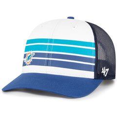 Miami Dolphins '47 Youth Cove Trucker Snapback Hat - White/Blue - 47 brand