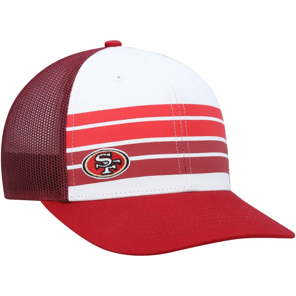 San Francisco 49ers '47 Youth Cove Trucker Snapback Hat - White/Scarlet - 47 brand