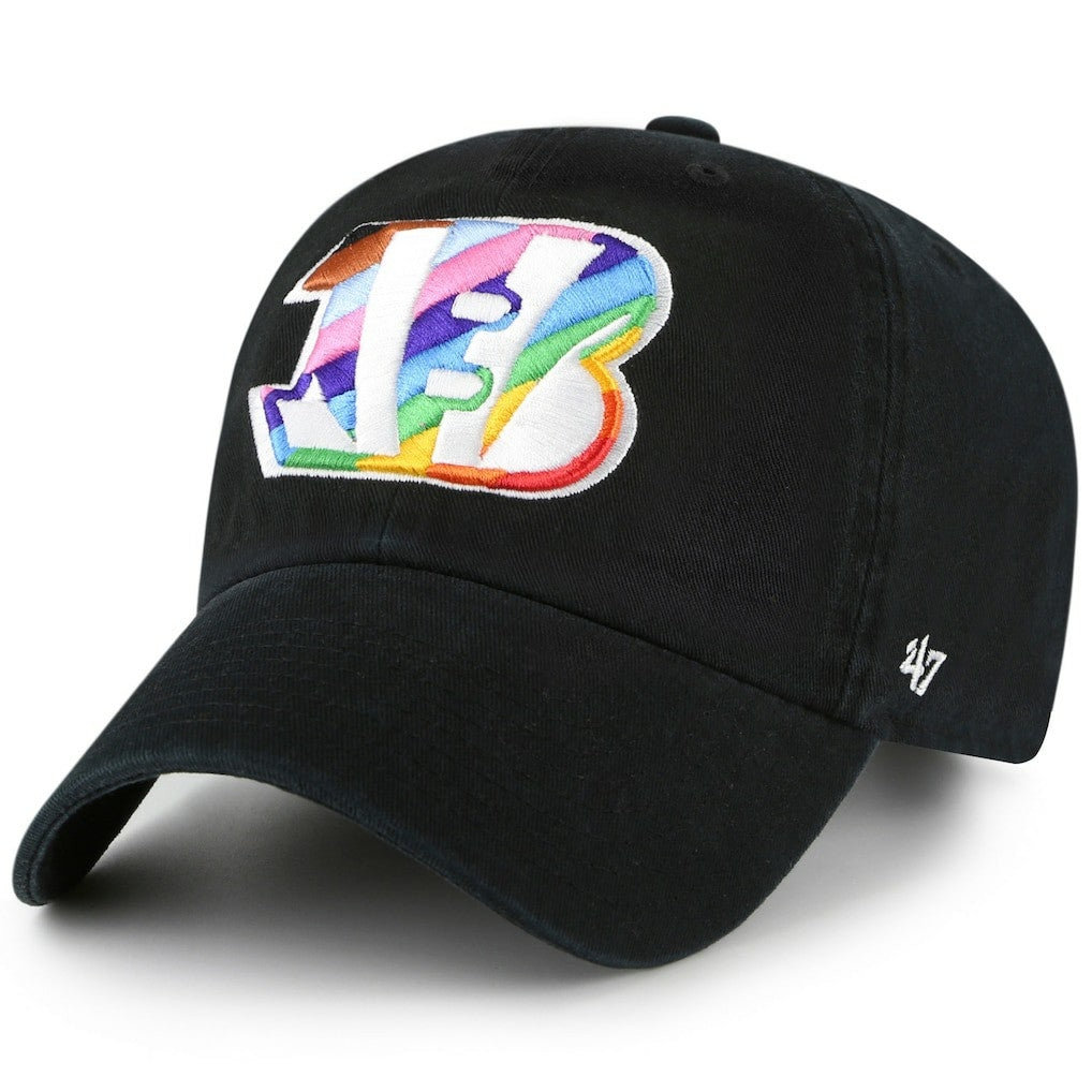 Cincinnati Bengals '47 Team Pride Clean Up Adjustable Hat - Black - 47 brand