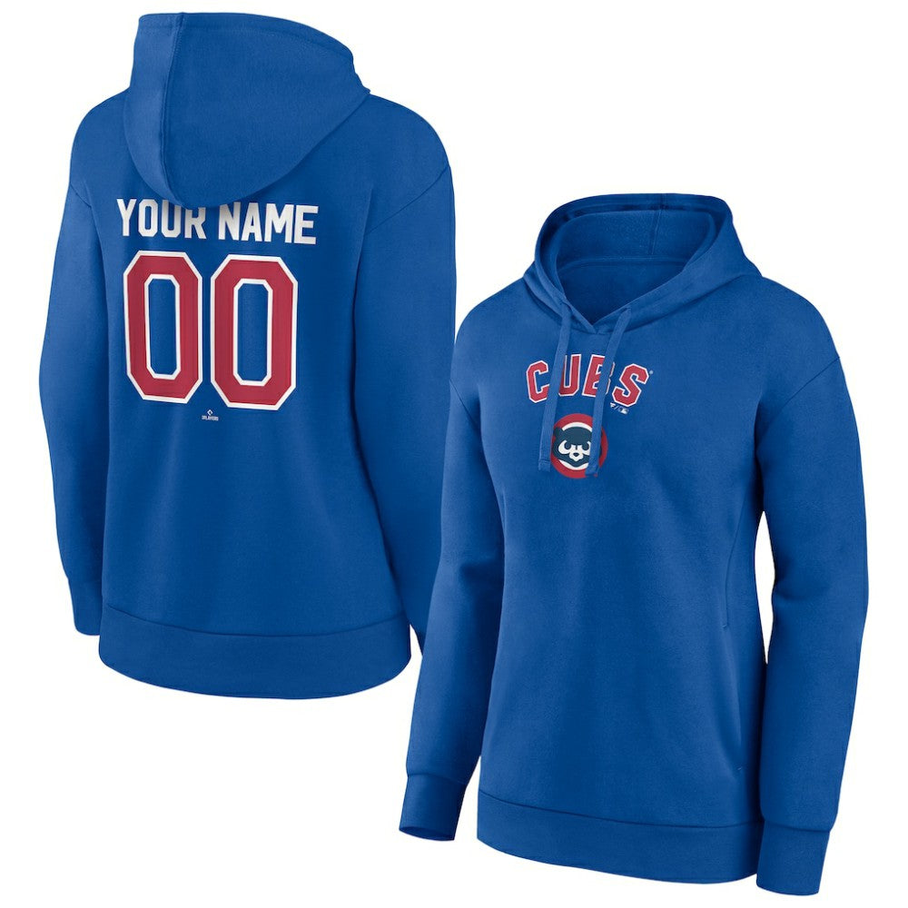 Chicago Cubs Women's Personalized Cooperstown Collection Winning Streak Pullover Hoodie Discount