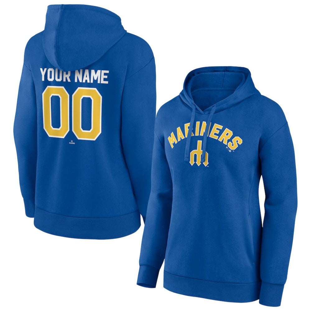 Seattle Mariners Women's Personalized Cooperstown Collection Winning Streak Pullover Hoodie Online