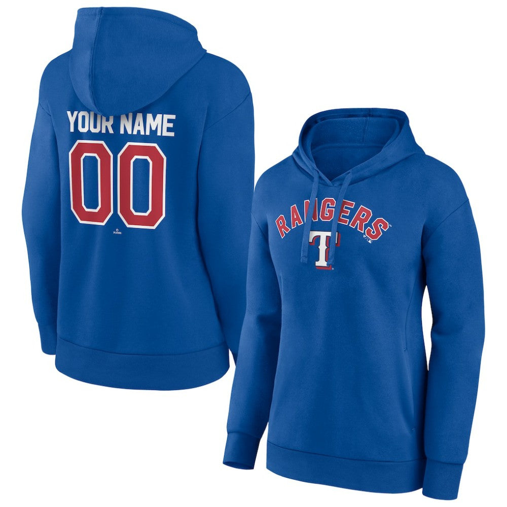 Texas Rangers Women's Personalized Team Winning Streak Pullover Hoodie Online