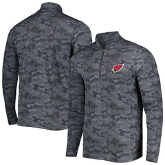 Arizona Cardinals Antigua Brigade Quarter-Zip Sweatshirt - Black - NFL