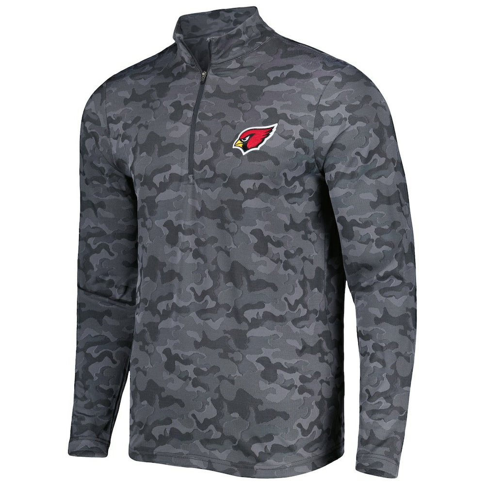 Arizona Cardinals Antigua Brigade Quarter-Zip Sweatshirt - Black - NFL