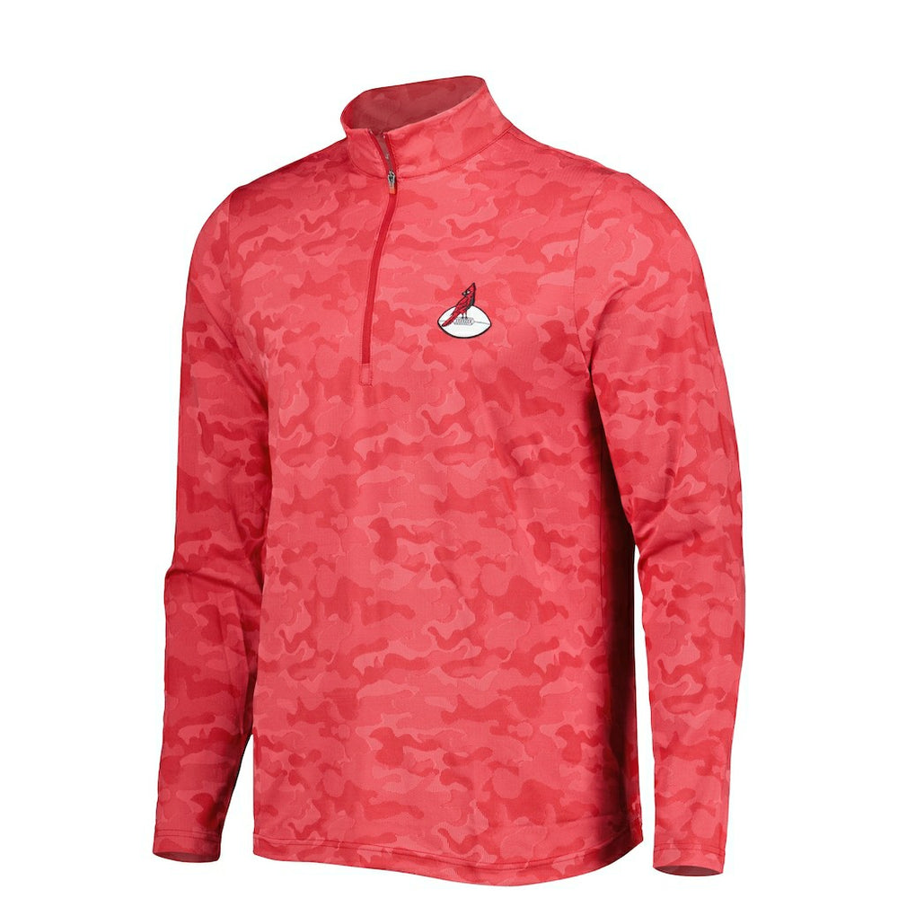 Arizona Cardinals Antigua Brigade Throwback Quarter-Zip Top - Red - NFL