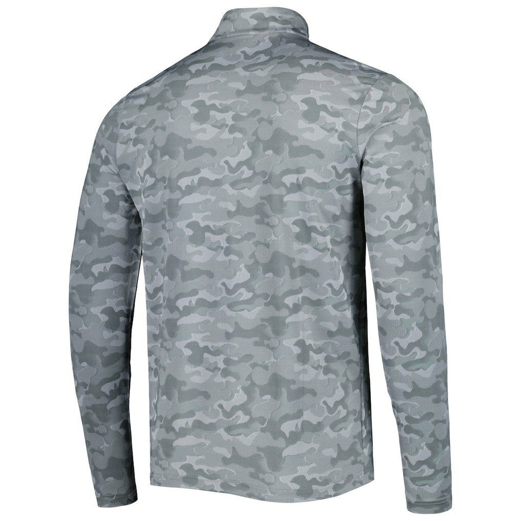 Buffalo Bills Antigua Brigade Throwback Quarter-Zip Top - Gray - NFL