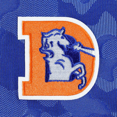 Denver Broncos Antigua Brigade Throwback Quarter-Zip Top - Royal - NFL
