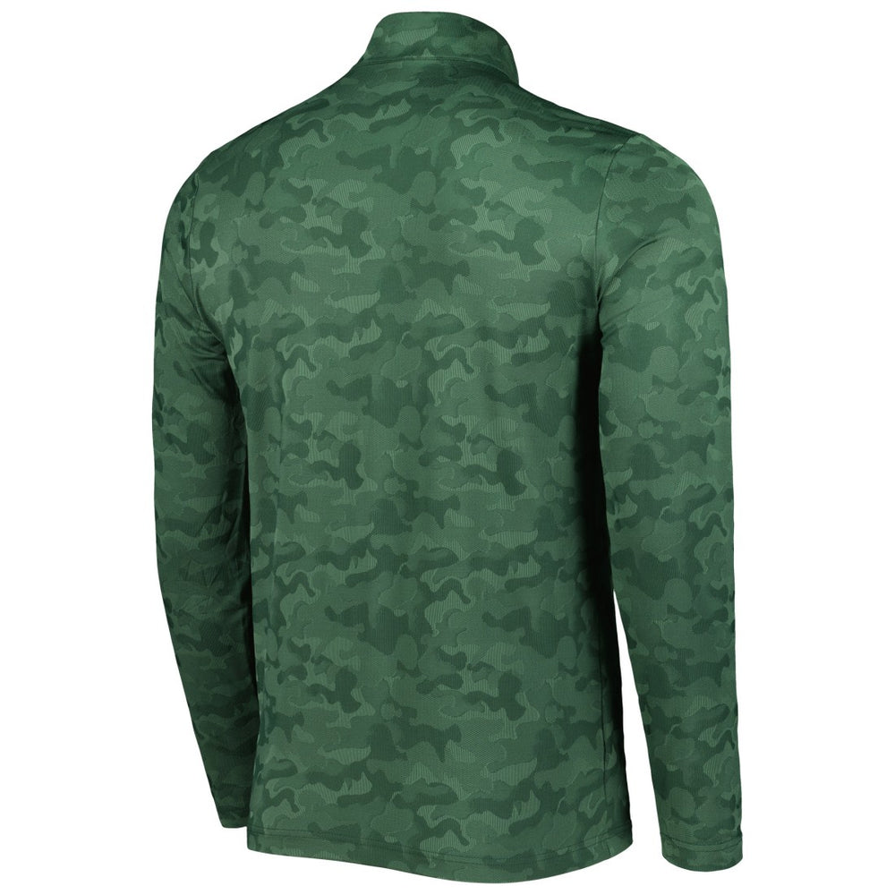 Green Bay Packers Antigua Brigade Quarter-Zip Sweatshirt - Green - NFL