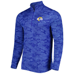 Los Angeles Rams Antigua Brigade Quarter-Zip Sweatshirt - Royal - NFL