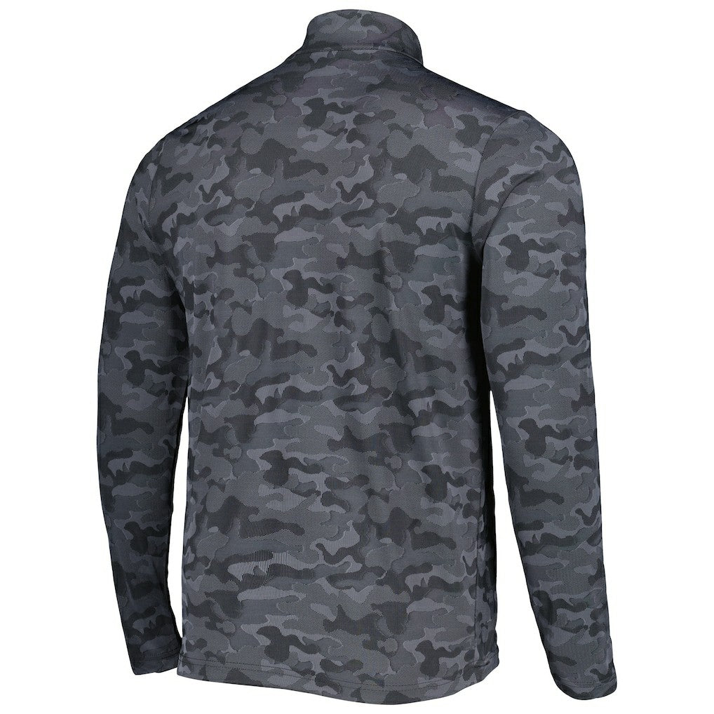 Las Vegas Raiders Antigua Brigade Quarter-Zip Sweatshirt - Black - NFL