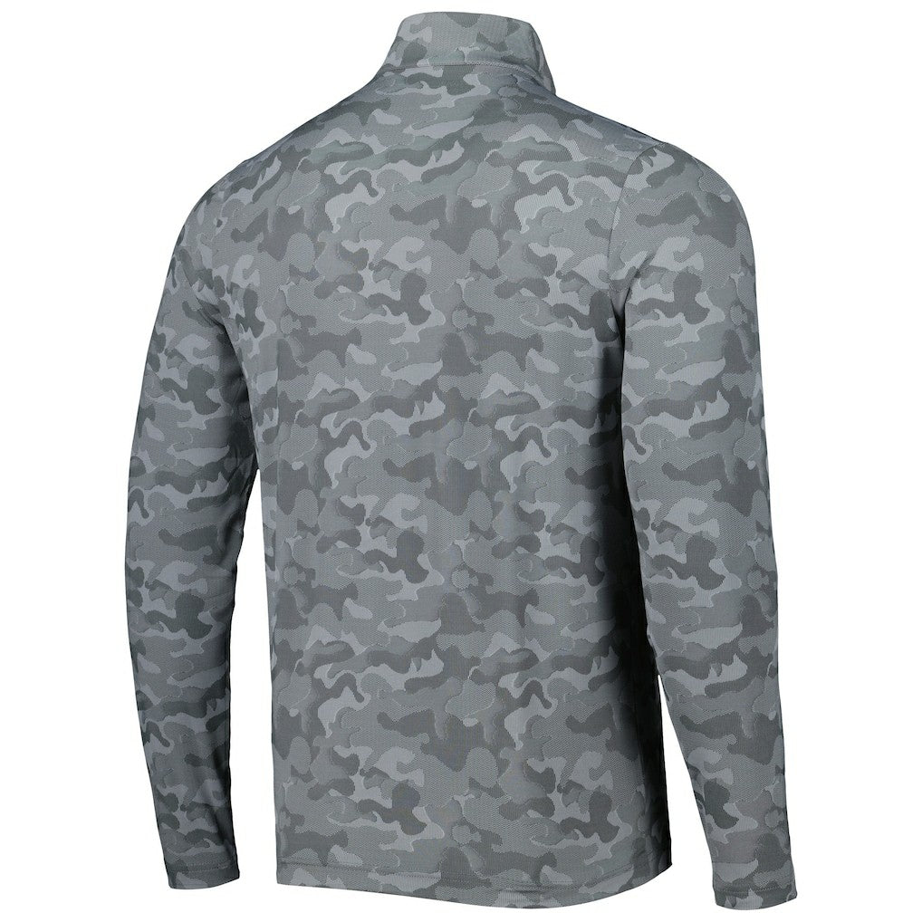Miami Dolphins Antigua Brigade Throwback Quarter-Zip Top - Gray - NFL