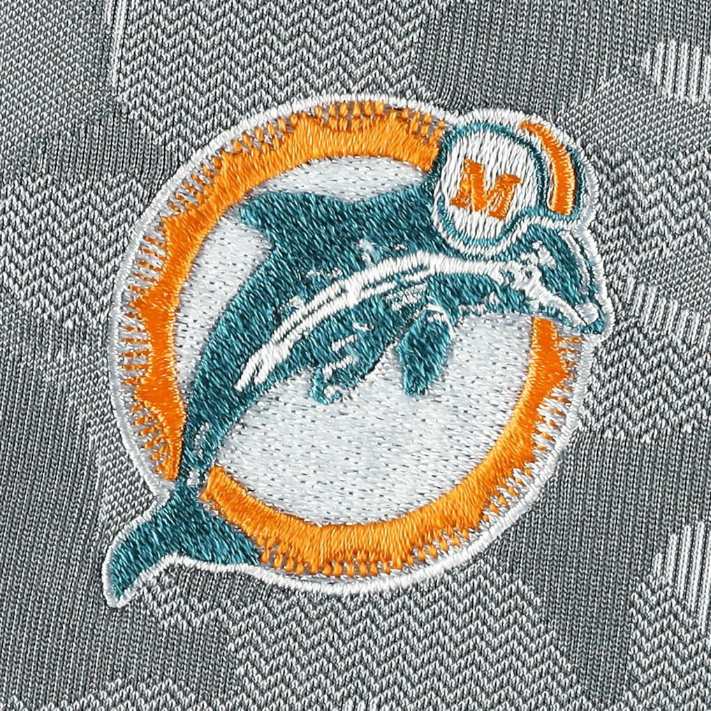 Miami Dolphins Antigua Brigade Throwback Quarter-Zip Top - Gray - NFL