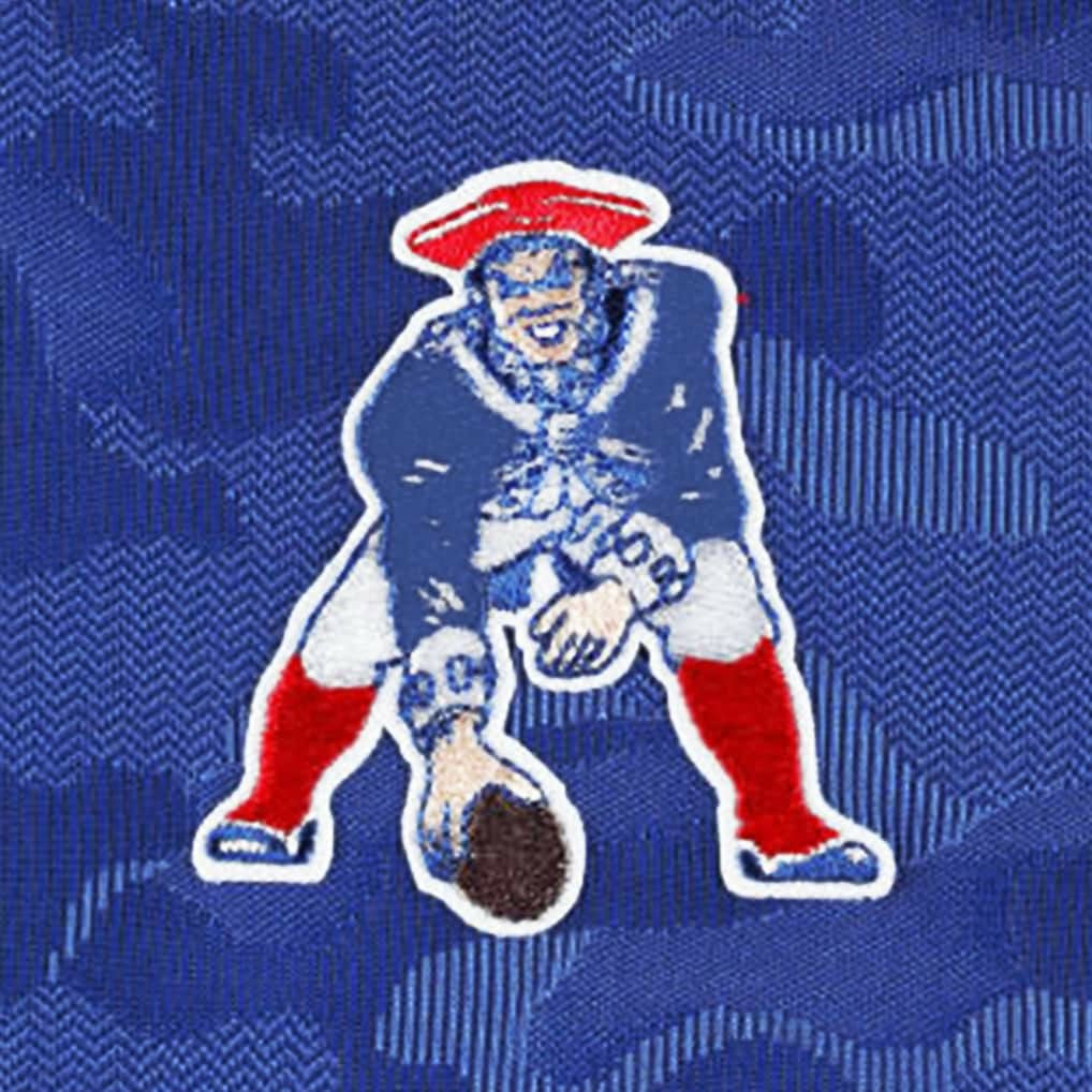 New England Patriots Antigua Brigade Throwback Quarter-Zip Top - Royal - NFL