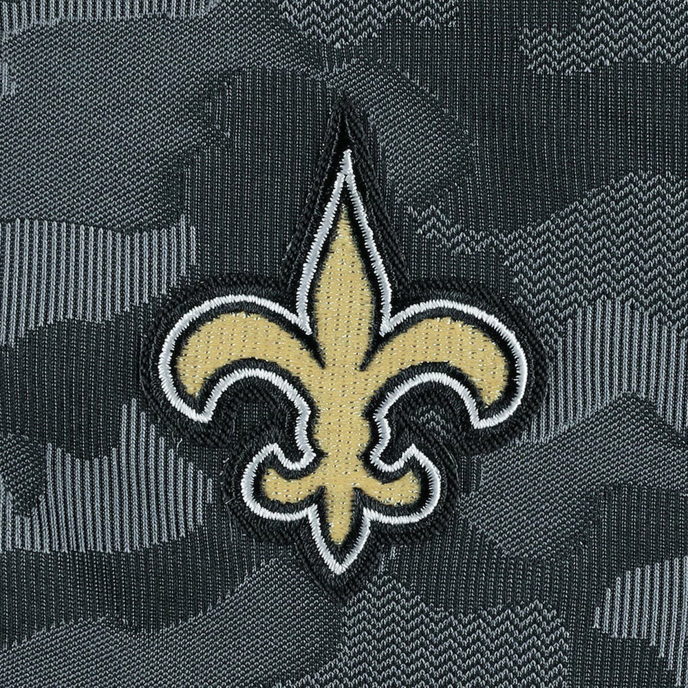 New Orleans Saints Antigua Brigade Quarter-Zip Sweatshirt - Black - NFL
