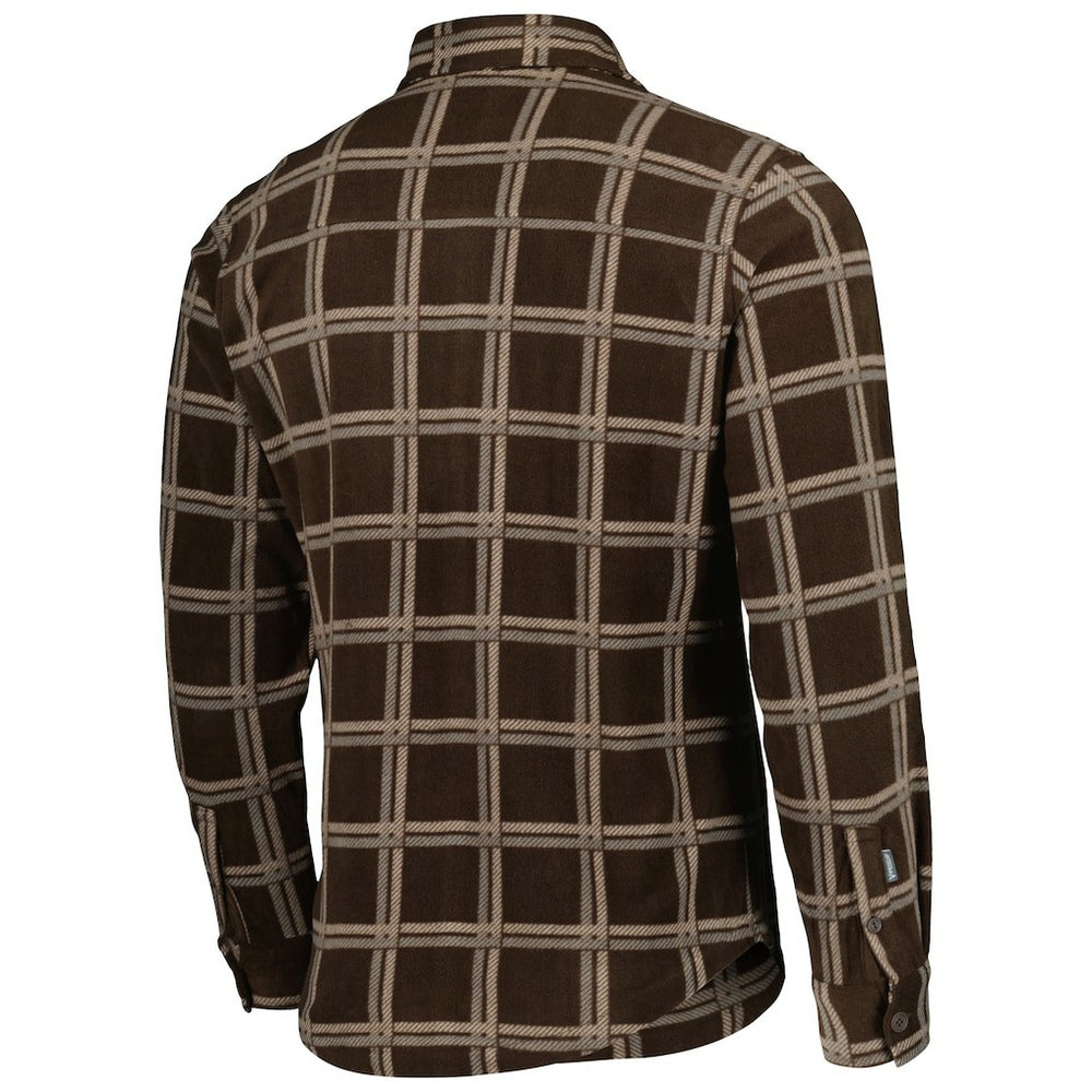 Cleveland Browns Antigua Industry Flannel Button-Up Shirt Jacket - Brown - NFL