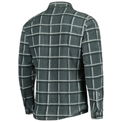Green Bay Packers Antigua Industry Flannel Button-Up Shirt Jacket - Gray - NFL