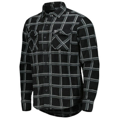 Las Vegas Raiders Antigua Industry Flannel Button-Up Shirt Jacket - Black - NFL