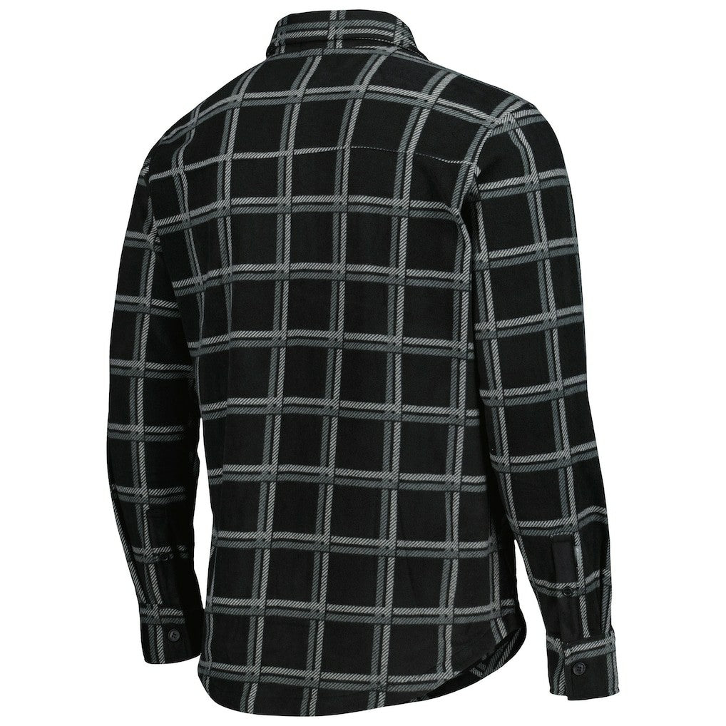 Las Vegas Raiders Antigua Industry Flannel Button-Up Shirt Jacket - Black - NFL