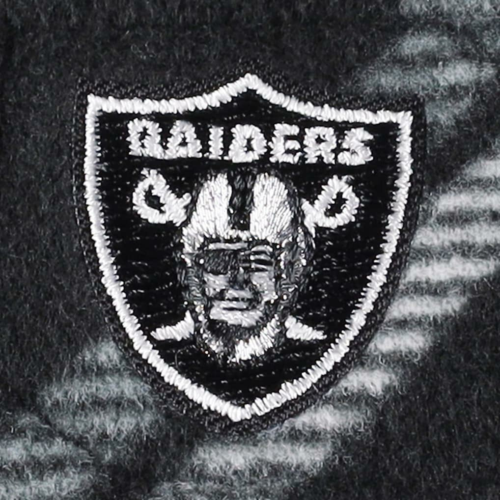 Las Vegas Raiders Antigua Industry Flannel Button-Up Shirt Jacket - Black - NFL